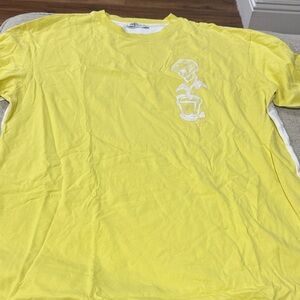 Zara Yellow Short Sleeve Tee with Graphic Design